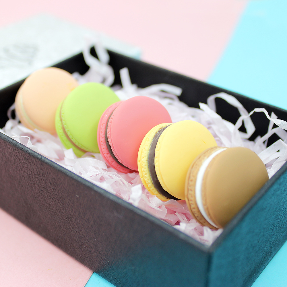 Food Snacks For Kids - 6PCS Simulation Macaron Model Fake Cake