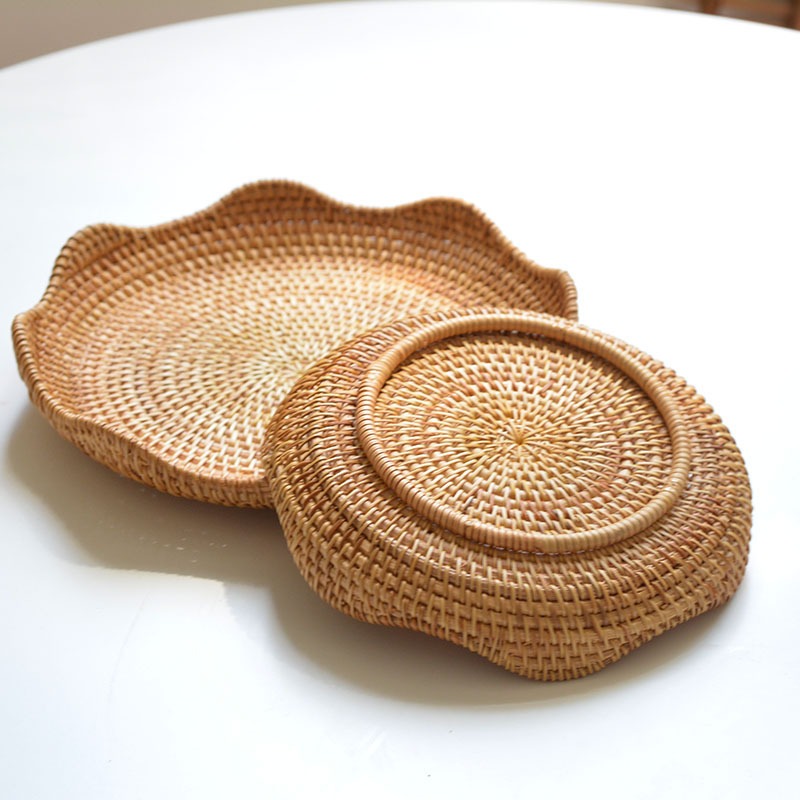Natural Food Woven Tray Box, R - Food Snacks With Fiber ulasan dan harga