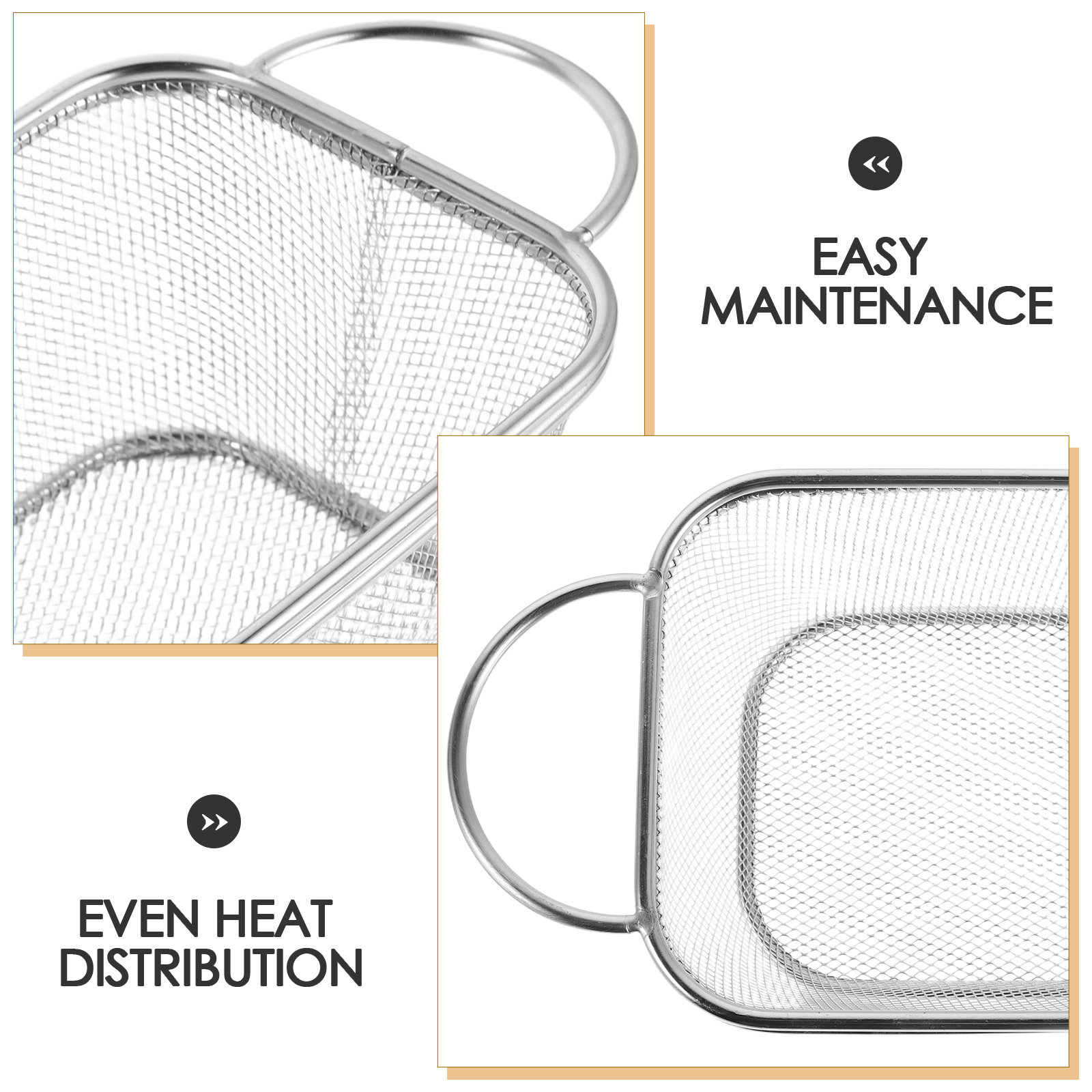 Premium Stainless Steel Mini S - Food Snacks Basket ulasan dan harga