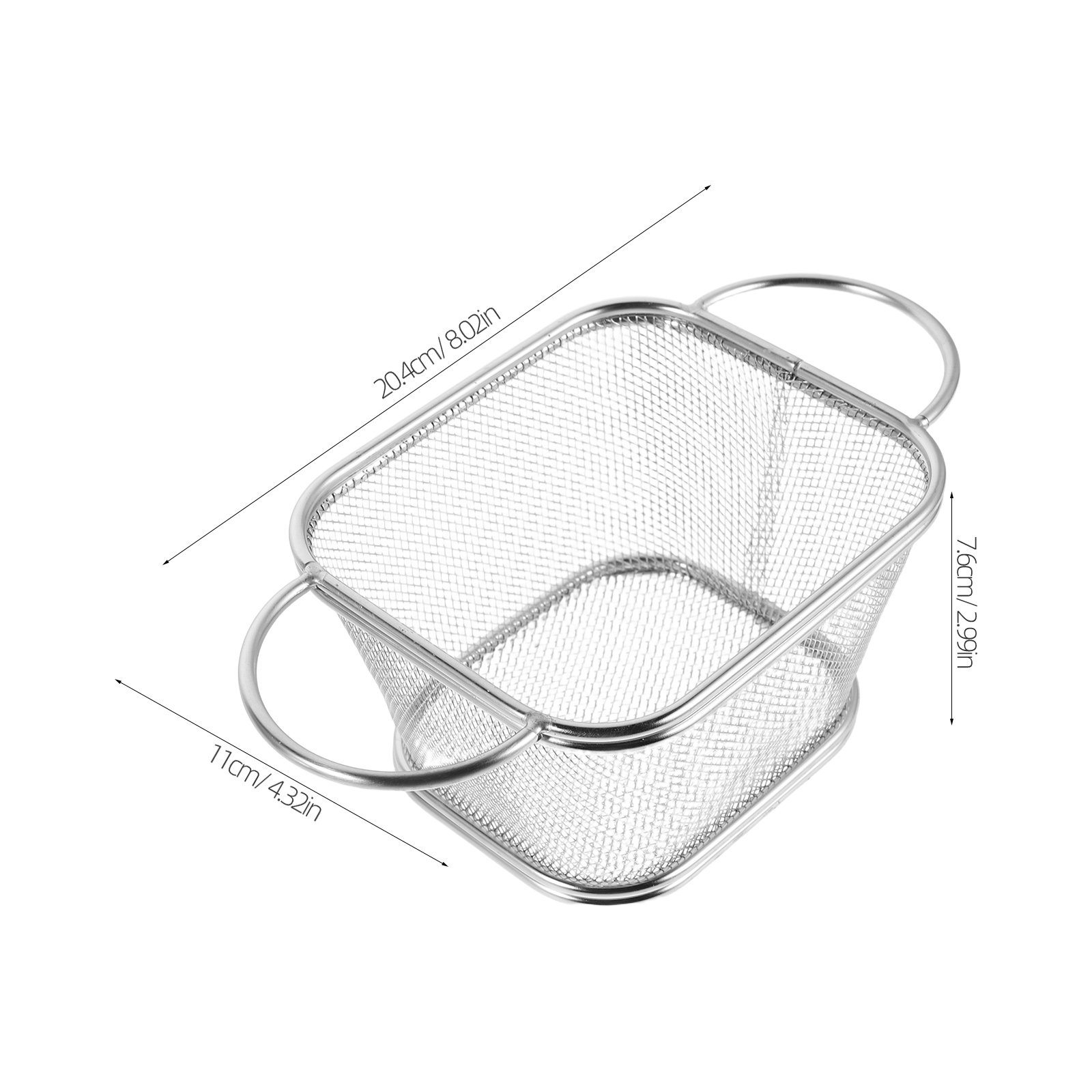 Premium Stainless Steel Mini S - Food Snacks Basket ulasan dan harga