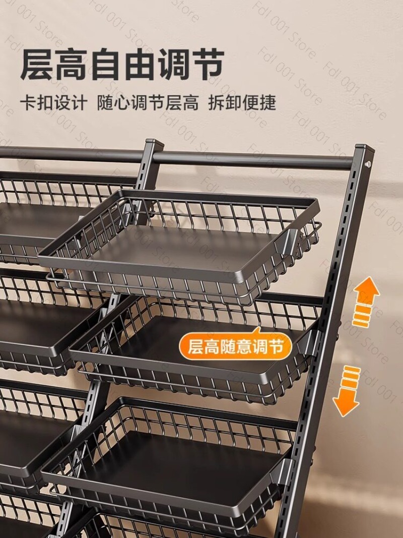 Multi-layer snack shelves Shel - Food Snacks Basket ulasan dan harga