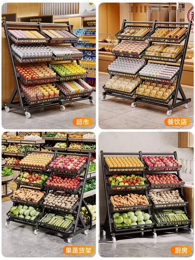 Multi-layer snack shelves Shel - Food Snacks Basket ulasan dan harga