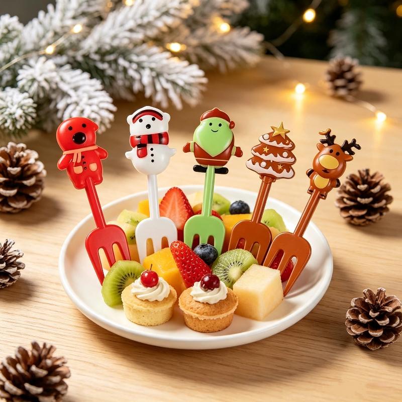 10 Pcs Food Grade Christmas Fr - Xmas Food Snacks ulasan dan harga