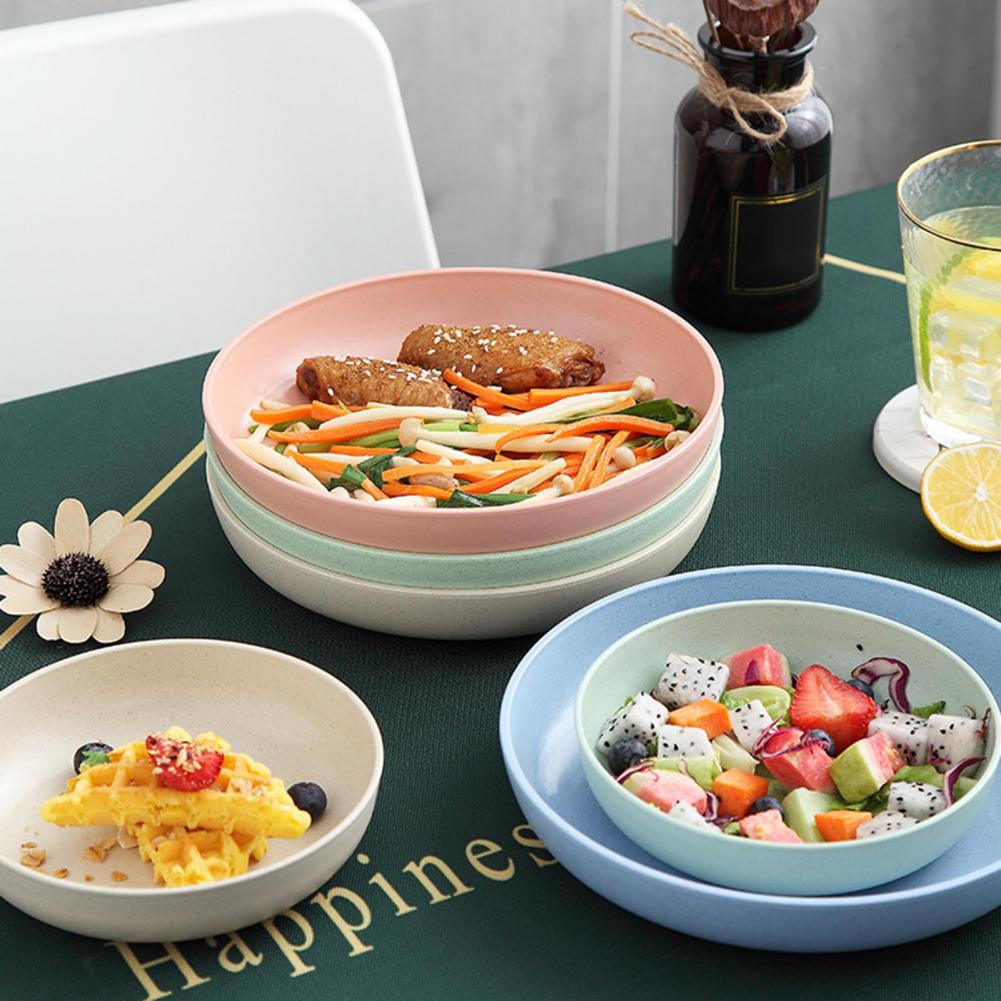 Wheat Fiber Plate Microwave Pl - Food Snacks With Fiber ulasan dan harga