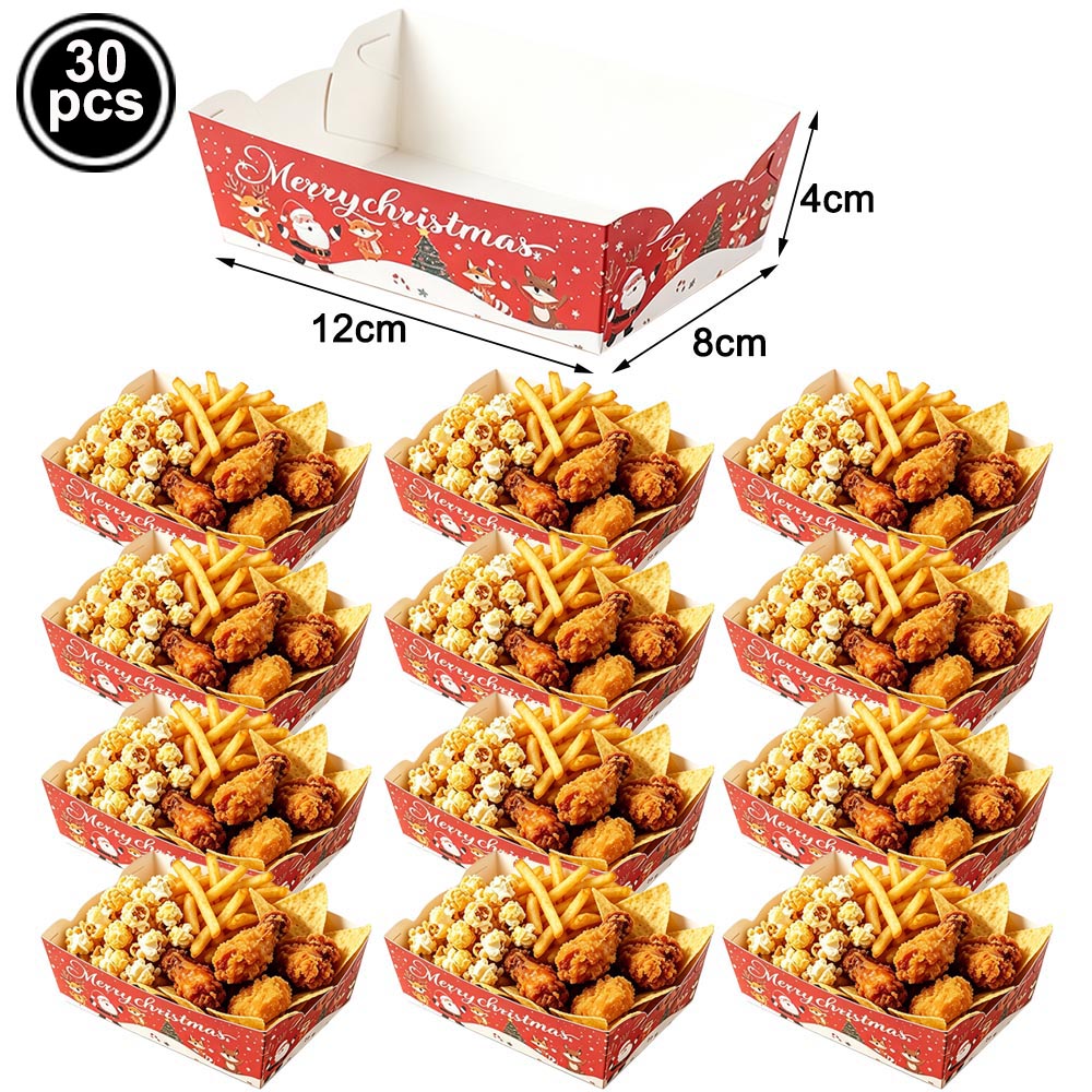 Santa Claus Theme Disposable T - Xmas Food Snacks ulasan dan harga