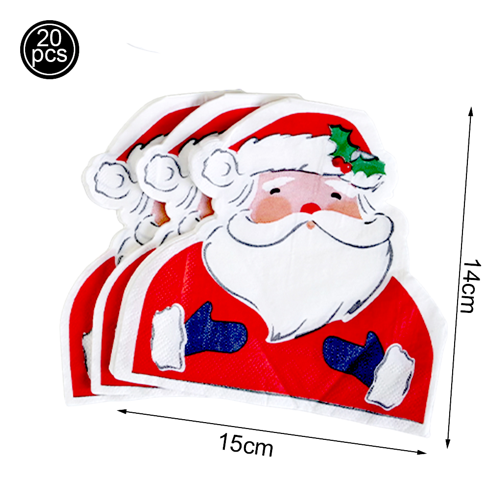 Santa Claus Theme Disposable T - Xmas Food Snacks ulasan dan harga