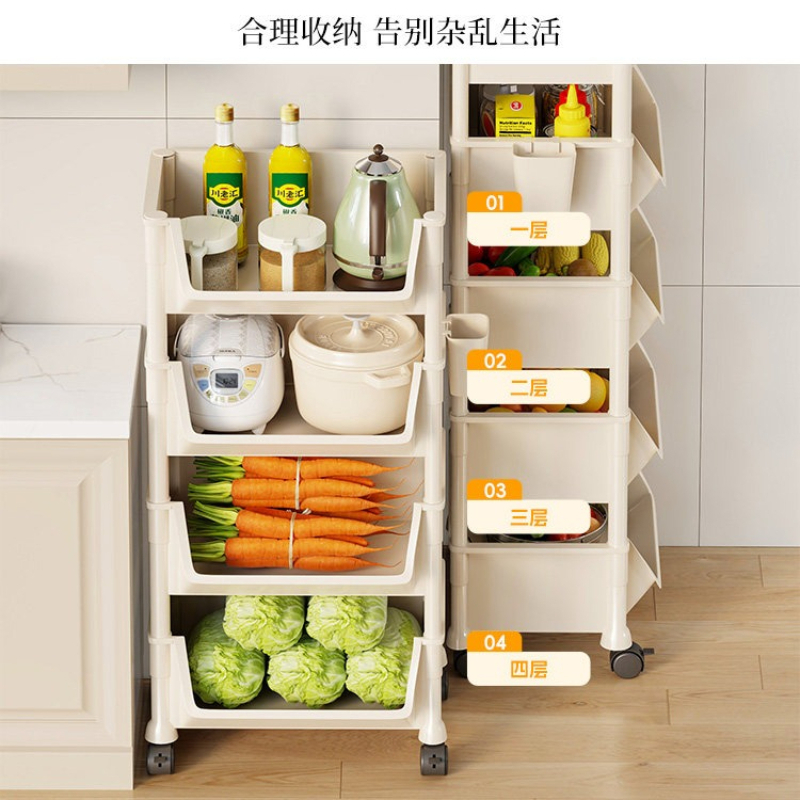 Rolling Multi‑layer Storage Tr - Food Snacks Basket ulasan dan harga