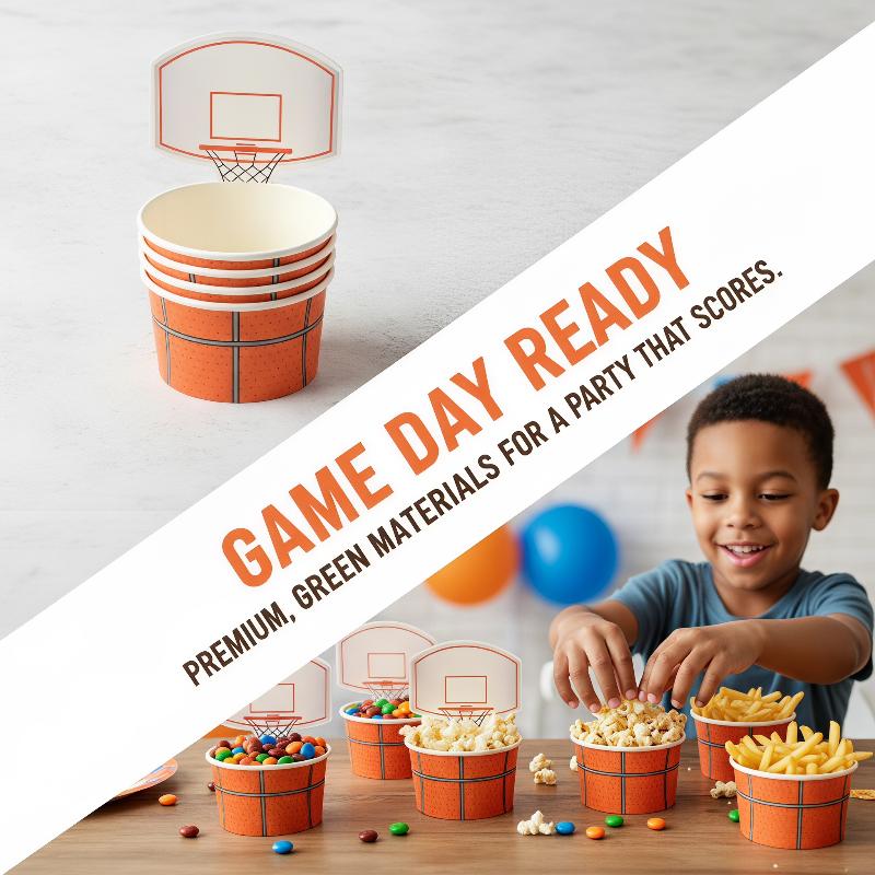 6 PCS Basketball Snack Bowls F - Food Snacks For Kids ulasan dan harga