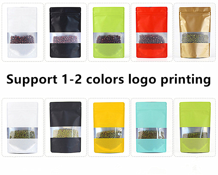 100PCS Foil Window Ziplock Bag - Xmas Food Snacks ulasan dan harga
