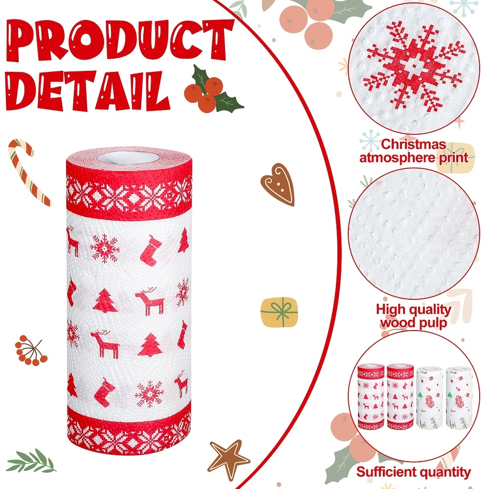 Xmas Disposable Kitchen Paper  - Xmas Food Snacks ulasan dan harga