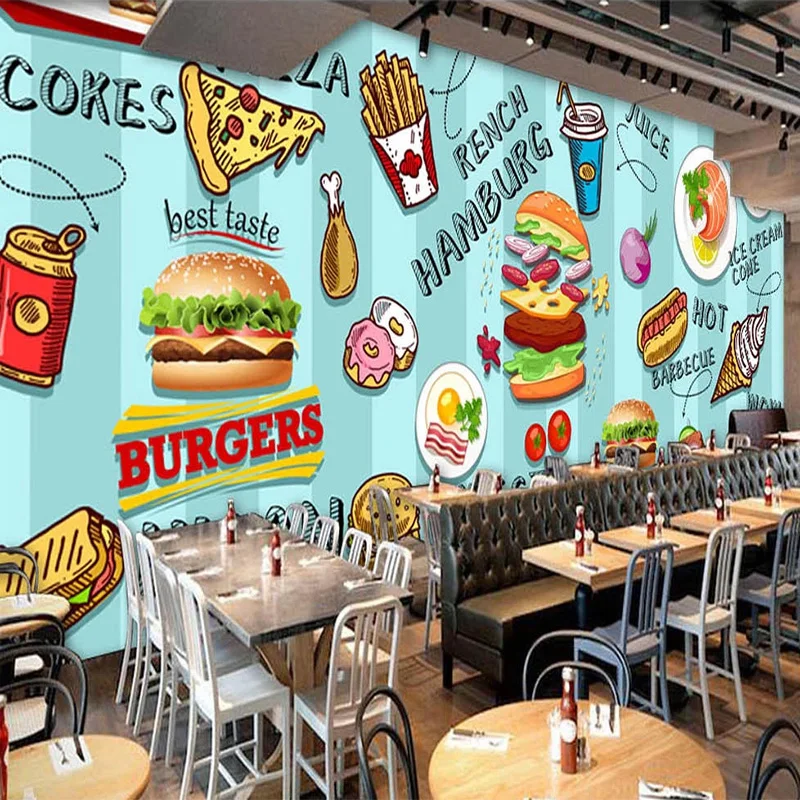 Custom 3D Wallpaper Hand-paint - Food Snacks With Fiber ulasan dan harga