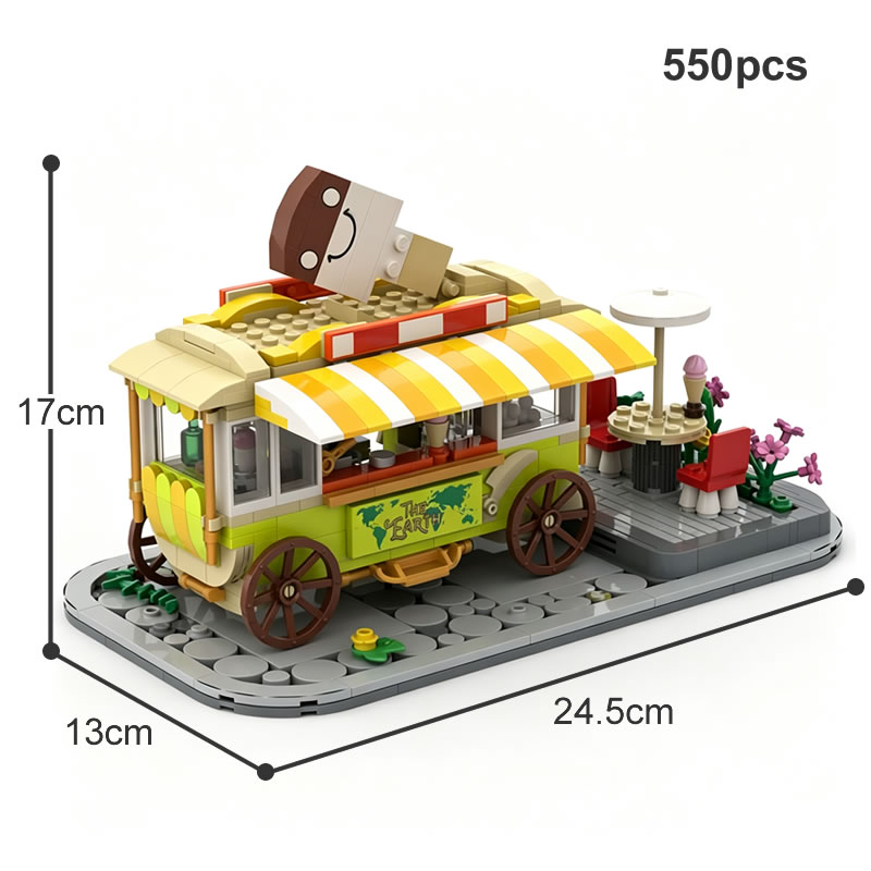 Retro Dessert Food Cart Modula - Xmas Food Snacks ulasan dan harga