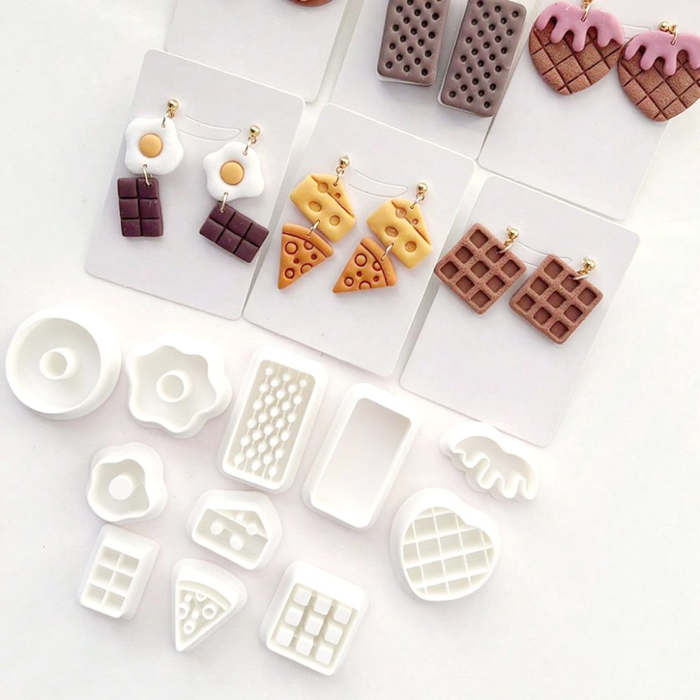 11Pcs/set Snack Themed Polymer - Food Stamps Snacks ulasan dan harga