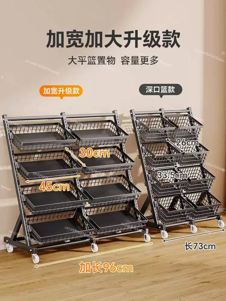 Multi-layer snack shelves Shel - Food Snacks Basket ulasan dan harga