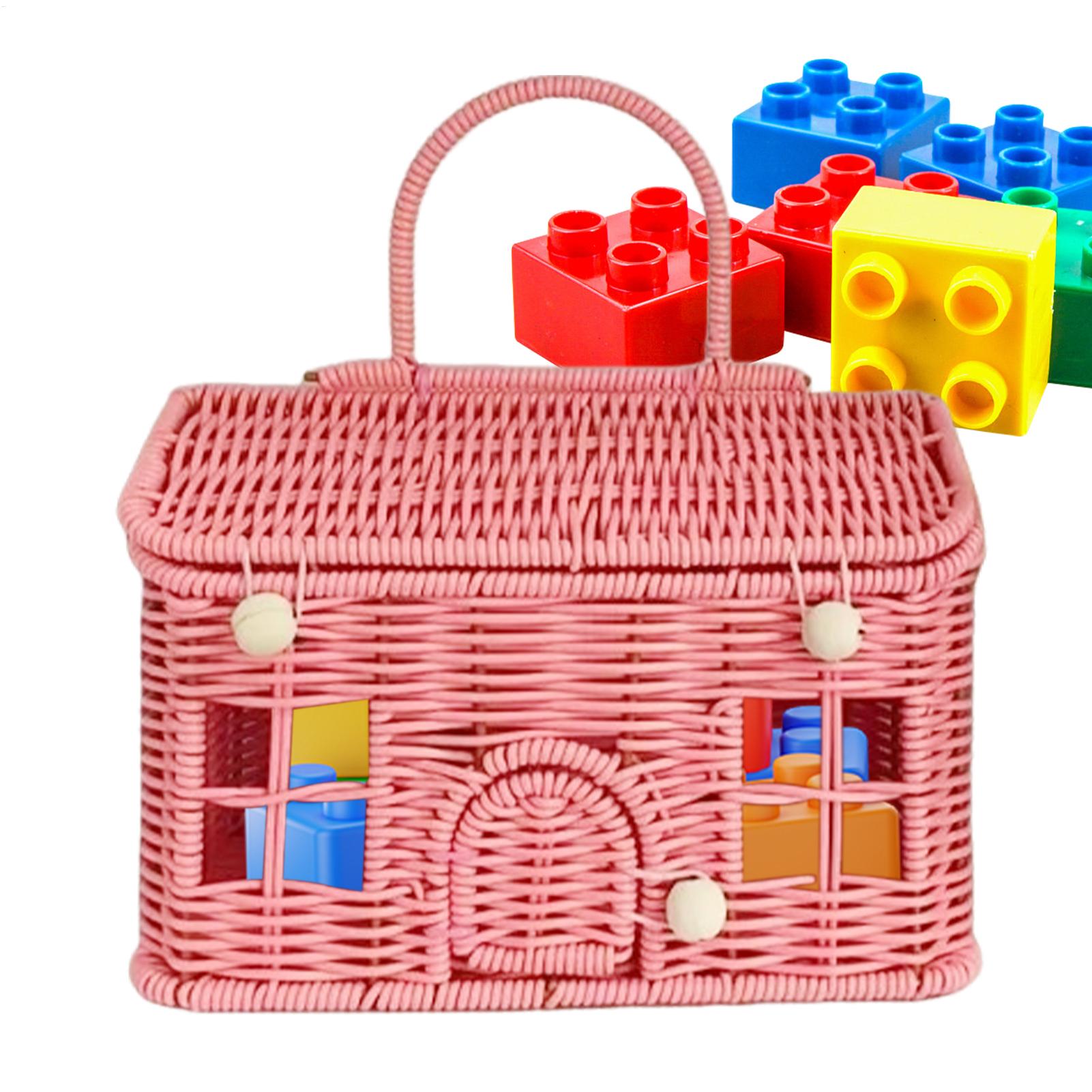 Rattan Basket Vintage House Sh - Food Snacks With Fiber ulasan dan harga