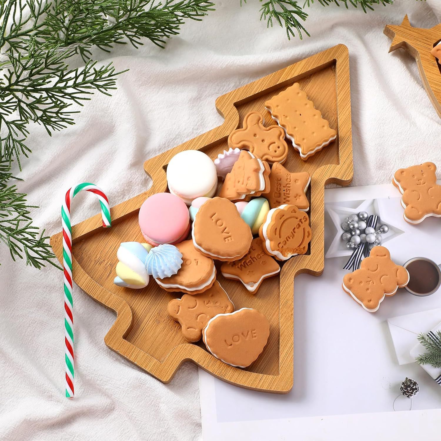 Christmas Tree Shaped Serving  - Xmas Food Snacks ulasan dan harga