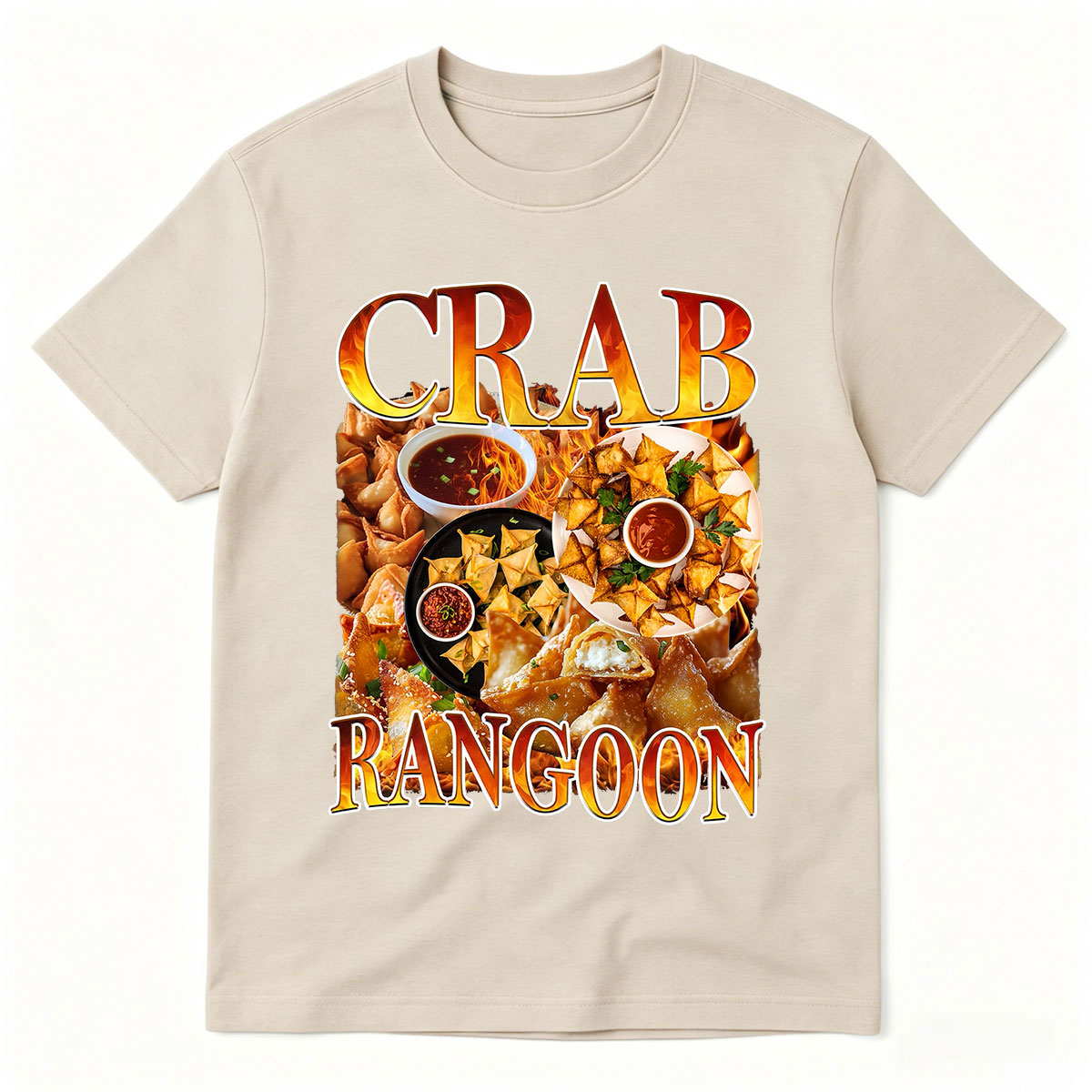 Crab Rangoon Vintage Food T-Sh - Food Snacks With Fiber ulasan dan harga