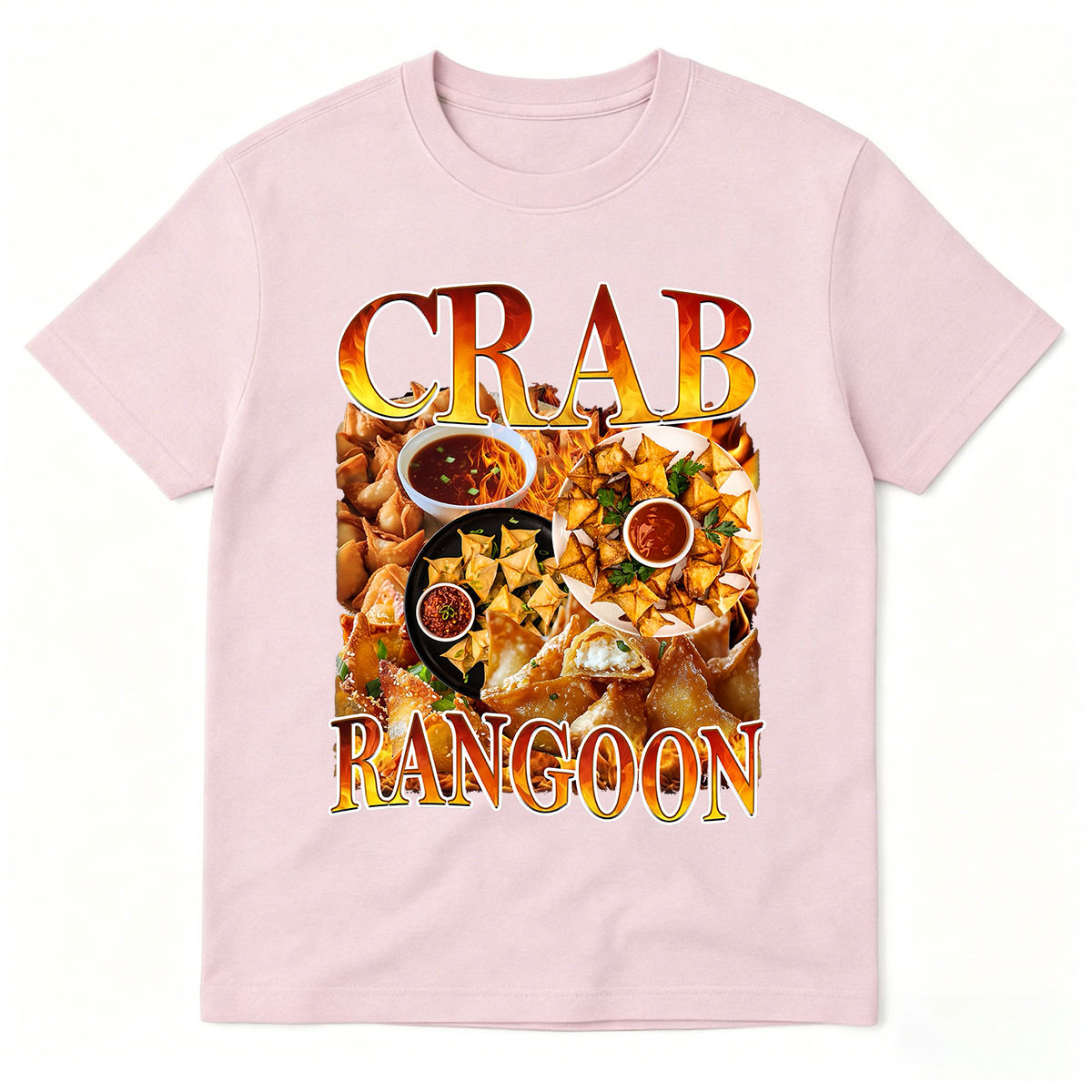 Crab Rangoon Vintage Food T-Sh - Food Snacks With Fiber ulasan dan harga