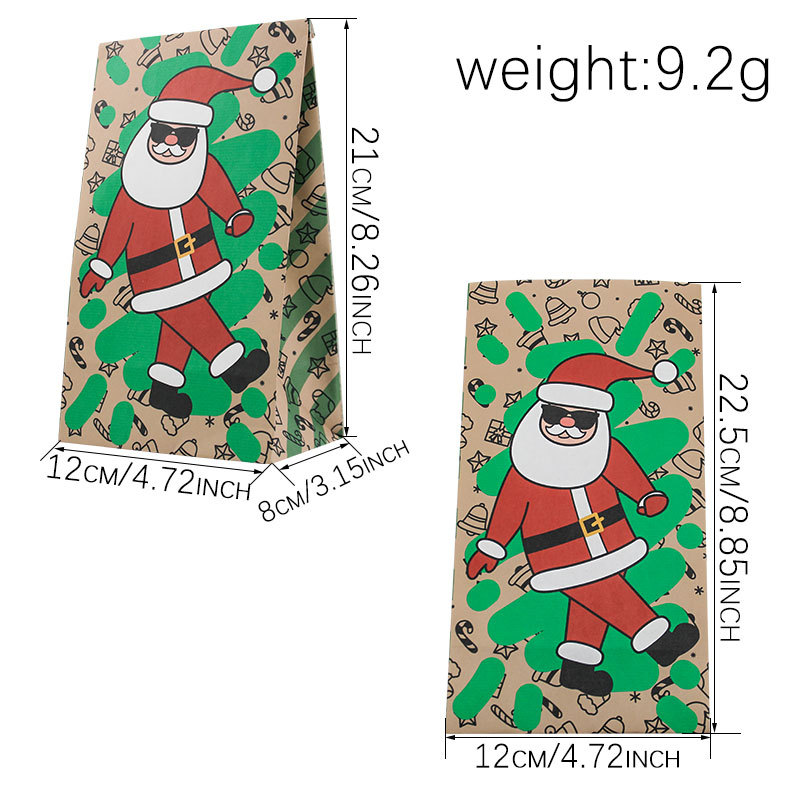 Christmas Paper Bags 24Pcs New - Xmas Food Snacks ulasan dan harga
