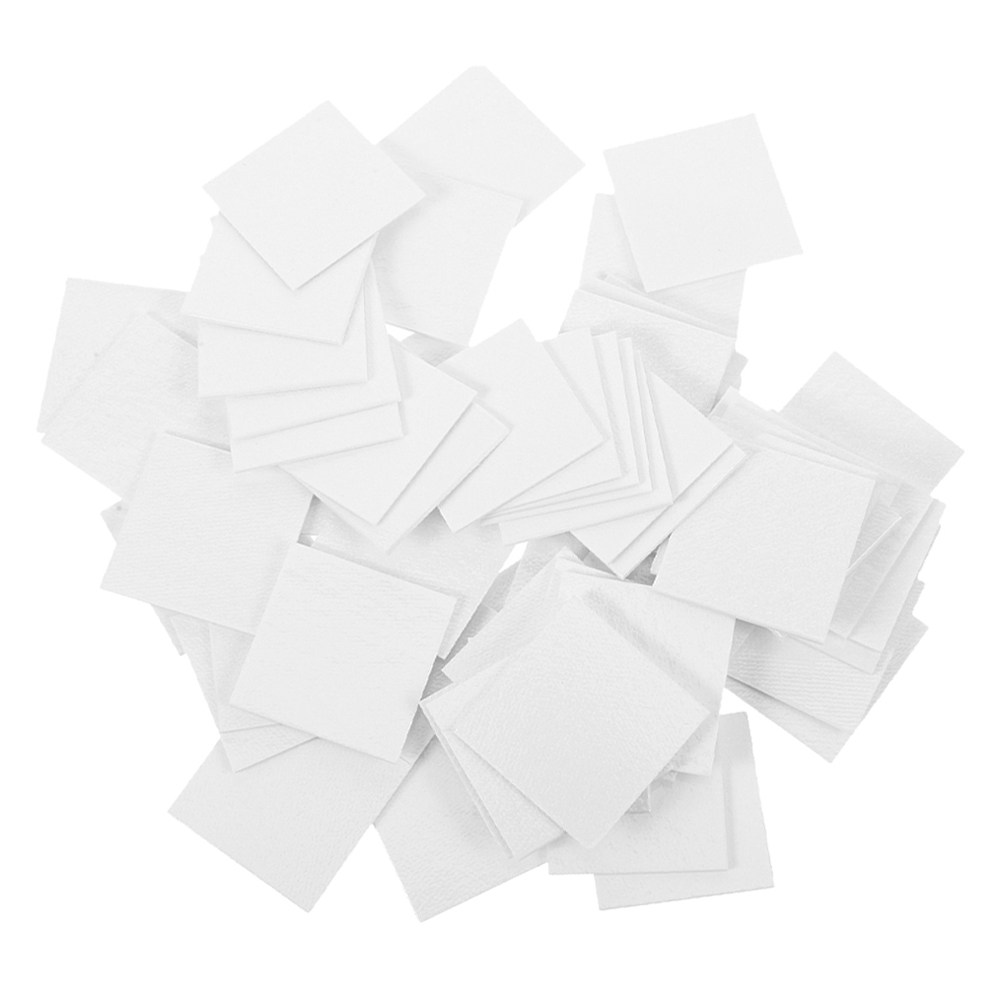 100pcs 3Cm Square White Plant  - Food Snacks With Fiber ulasan dan harga