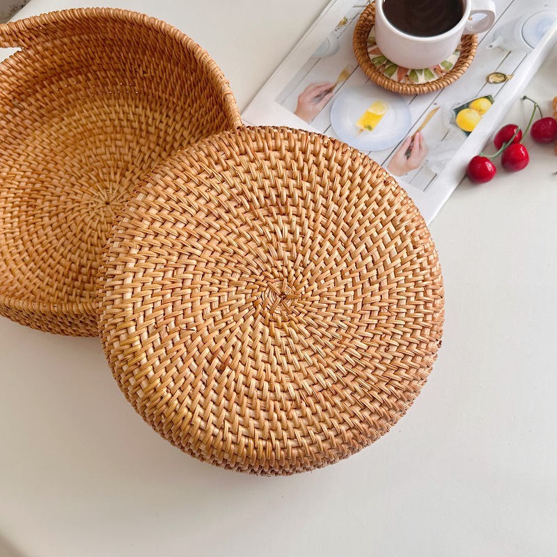 Vietnam Rattan Fruit Plate Bre - Food Snacks With Fiber ulasan dan harga
