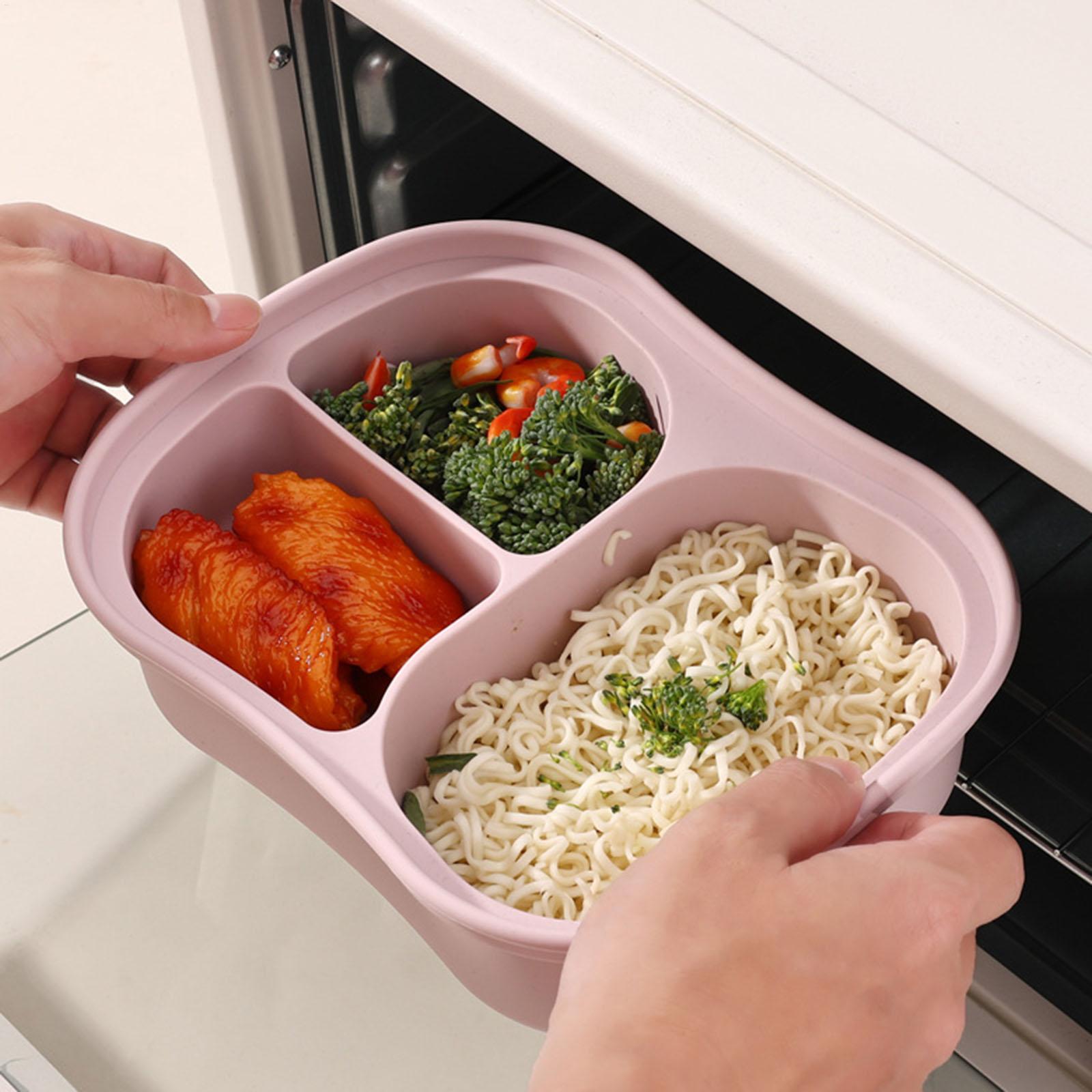 Silicone Food Container 3-Comp - Food Snacks For Kids ulasan dan harga