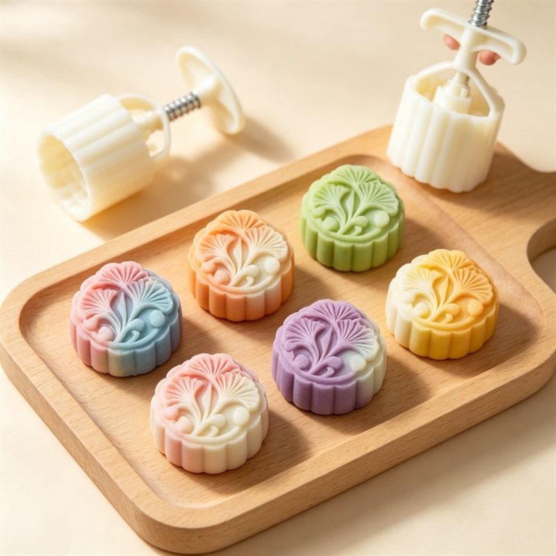 Mooncake Mold Ginkgo Leaf Hand - Food Stamps Snacks ulasan dan harga
