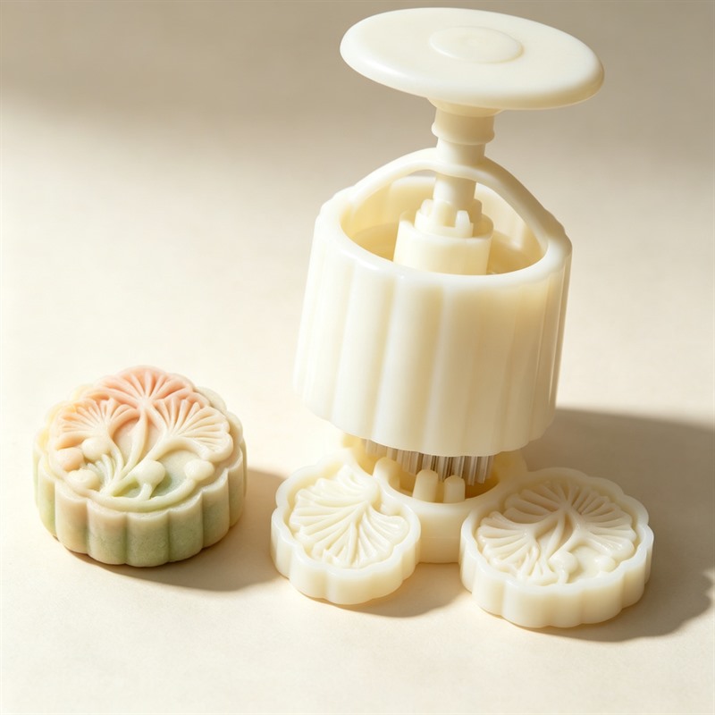 Mooncake Mold Ginkgo Leaf Hand - Food Stamps Snacks ulasan dan harga