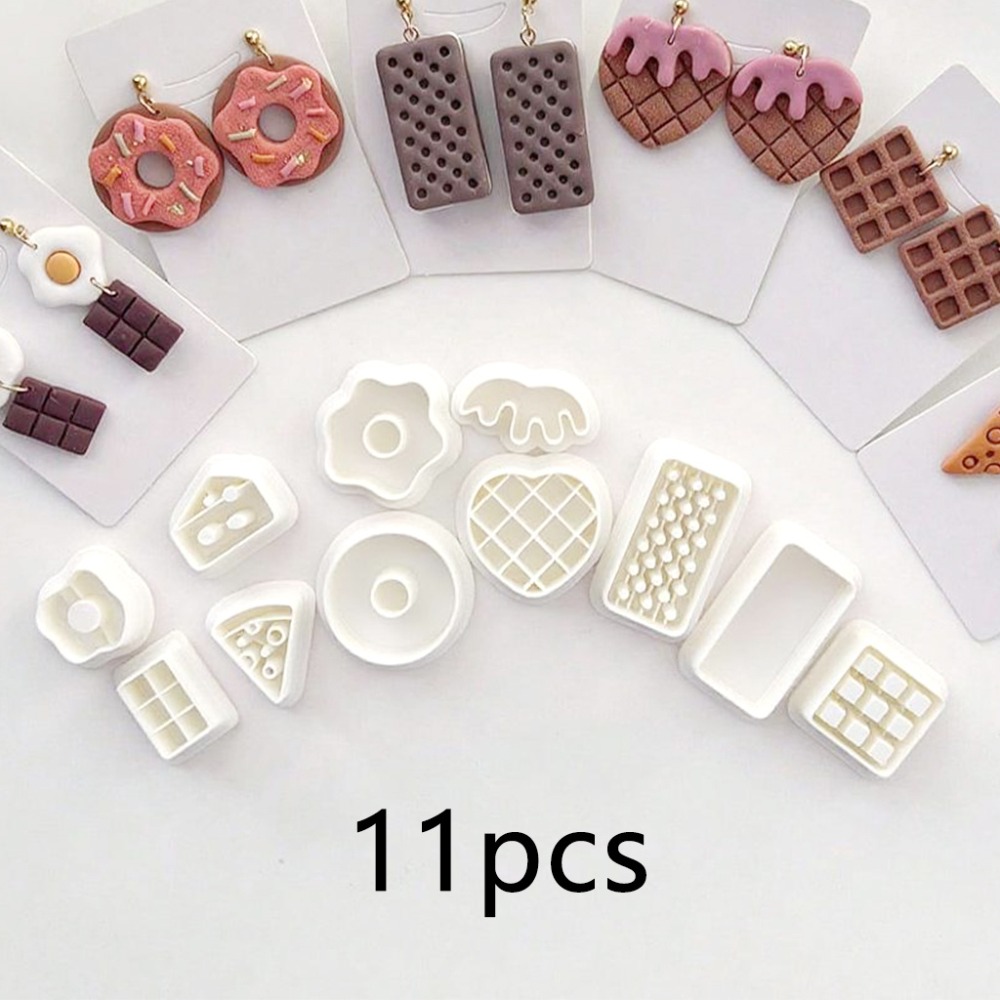 11Pcs/set Snack Themed Polymer - Food Stamps Snacks ulasan dan harga