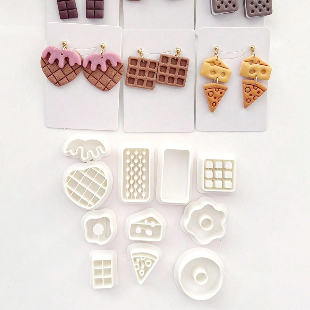 11Pcs/set Snack Themed Polymer - Food Stamps Snacks ulasan dan harga