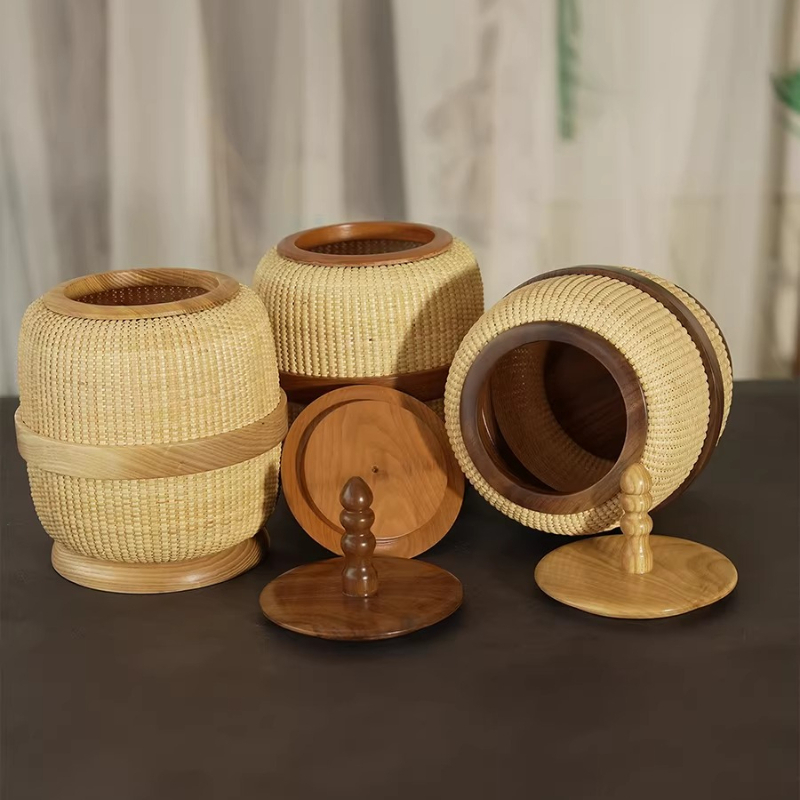 Handwoven Wicker Storage Baske - Food Snacks With Fiber ulasan dan harga